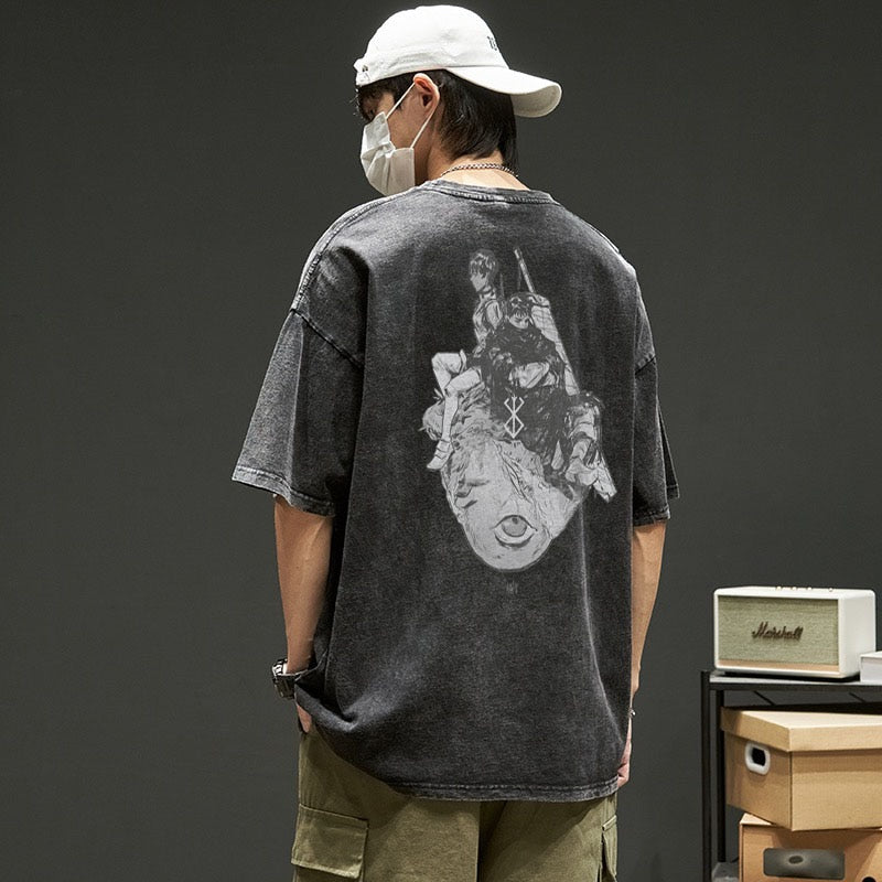 This tee captures the magic of Guts. If you're looking for more Berserk merch, we have it all! Check out our anime merch now—free shipping!
