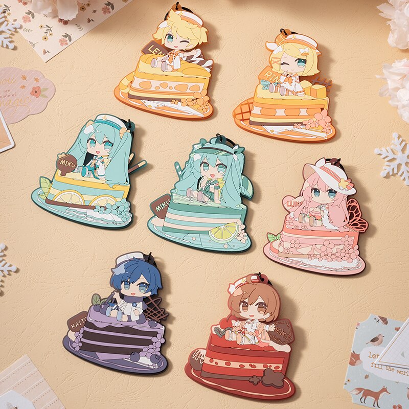 Hatsune Miku Keychain Pendant - Vocaloid Cosplay Rubber Key Chain Ring
