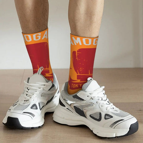 These socks capture the essence of Genji Kamogawa, the legendary coach. If you are looking for Hajime No Ippo Merch, We have it all! | check out all our Anime Merch now!
