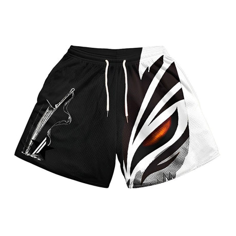 Anime Bleach Gym Shorts for Men Quick Dry Breathable Mesh Shorts Male Summer Sports Fitness Workout Jogging Short Pants Bottoms, everythinganimee