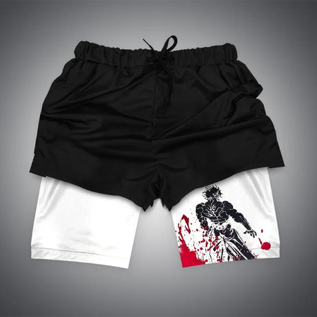 These shorts are  a testament to the indomitable spirit of Baki's strongest character, Yujiro. If you are looking for more Baki  Merch, We have it all! | Check out all our Anime Merch now.