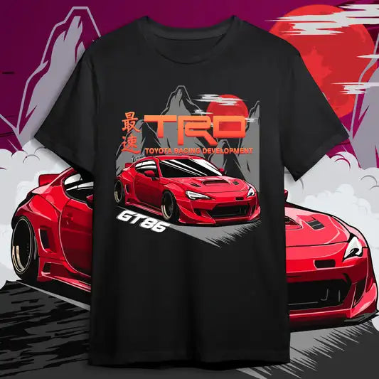 Here at Everythinganimee we have the best anime shirts in the world.
Rev up your style with this sleek GT86 TRD Speed Tee! Featuring a dynamic design of the iconic Toyota GT86, this shirt brings the thrill of the race track to your wardrobe.