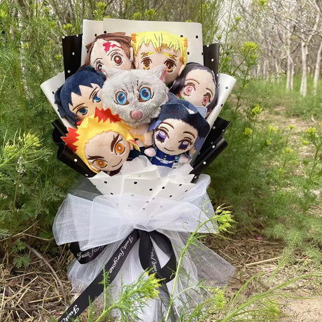 Wow your favourite person with our Demon Slayer Plush Flower Bouquet | Here at Everythinganimee we have the worlds best anime merch | Free Global Shipping