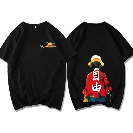 This tee captures the magic of Monkey D. Luffy. If you're looking for more One Piece merch, we have it all! Check out our anime merch now—free shipping!