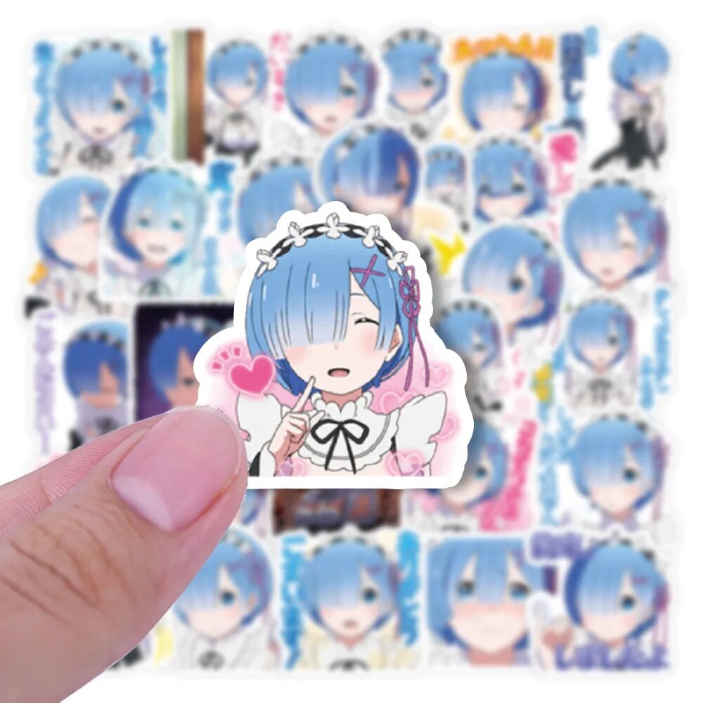 This sticker collection invites you into the thrilling adventures in Re Zero. | If you are looking for more Re Zero Merch, we have it all! | Check out all our Anime merch now!