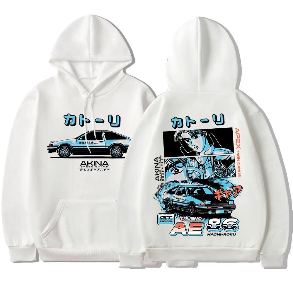 Get your drift on with our Initial D Hachiroku Takumi Hoodie | | If you are looking for more Initial D Merch, We have it all! | Check out all our Anime Merch now!