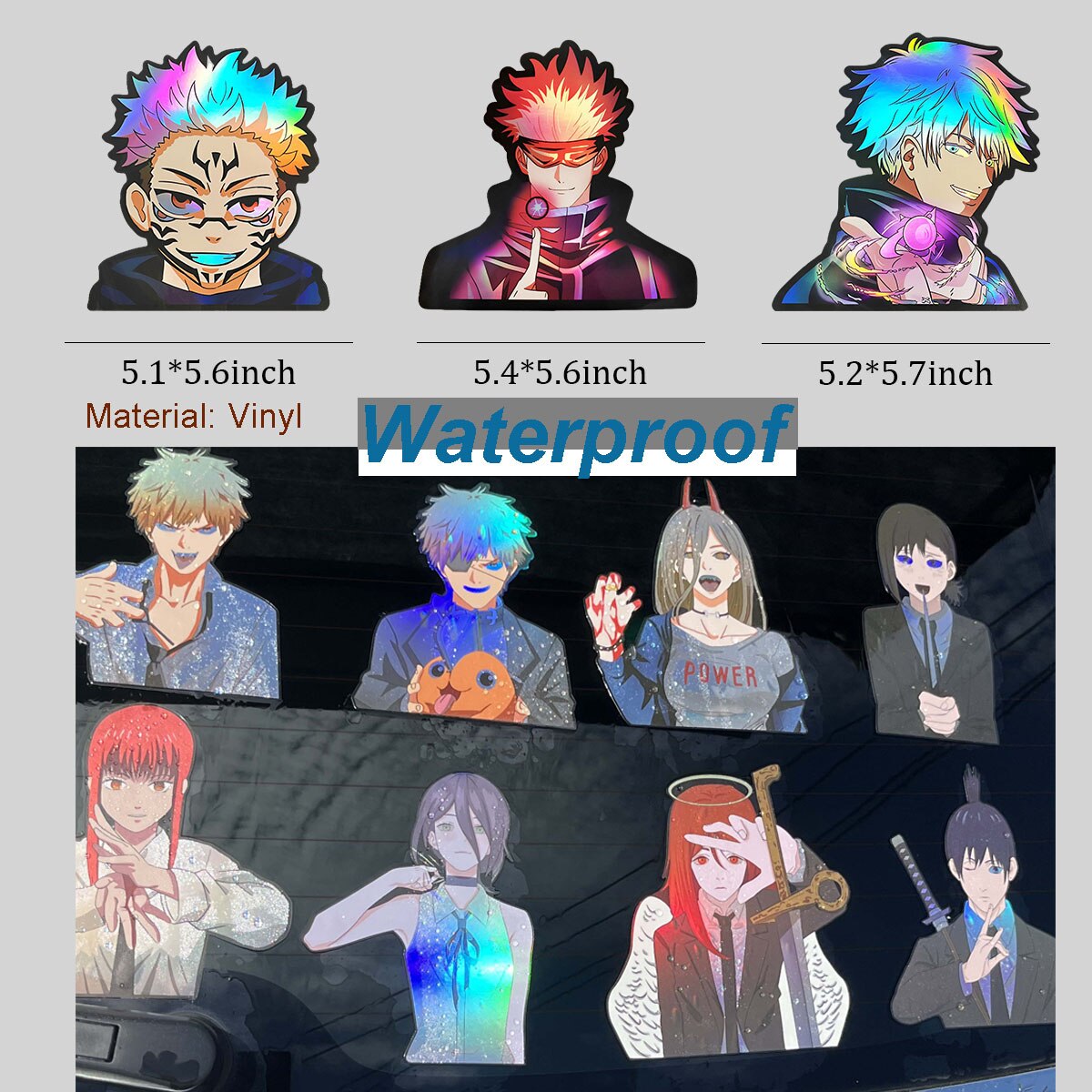 Jujutsu Kaisen Holographic Sticker Set