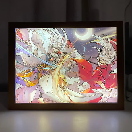 This Light Box combines traditional anime art with modern lighting technology. | If you are looking for more Inuyasha Merch, We have it all! | Check out all our Anime Merch now!