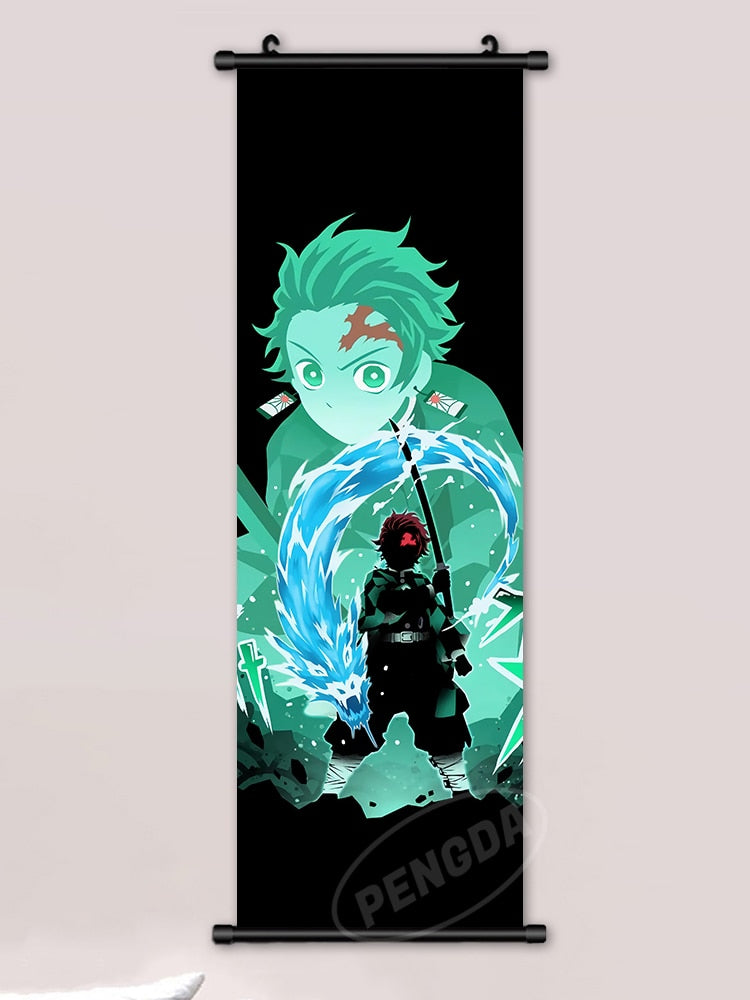 This canvas captures the magic of Demon Slayer. If you're looking for more Demon Slayer merch, we have it all! Check out our anime merch now—free shipping!