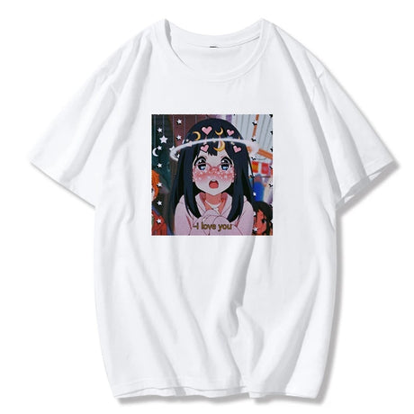 This tee adorned with a unique anime girl character print, rendered in charming kawaii art style. If you are looking for more Anime Merch, We have it all! | Check out all our Anime Merch now!