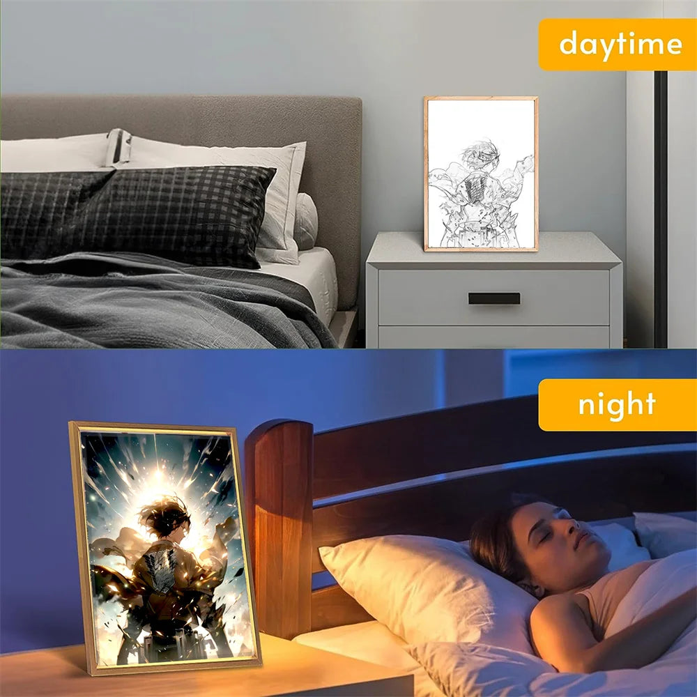 This lightbox captures the Attack on Titan. If you're looking for more Attack on Titan merch, we have it all! Check out our anime merch now—free shipping!