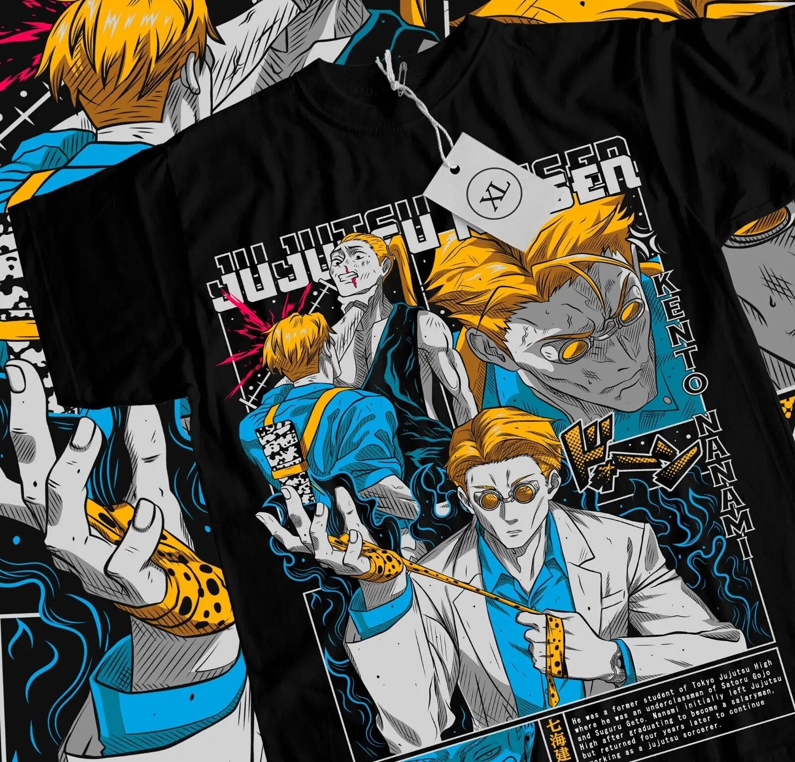 Here at Everythinganimee we have the best anime shirts in the world. 
Celebrate the precision and power of Kento Nanami with this stunning Jujutsu Kaisen shirt.