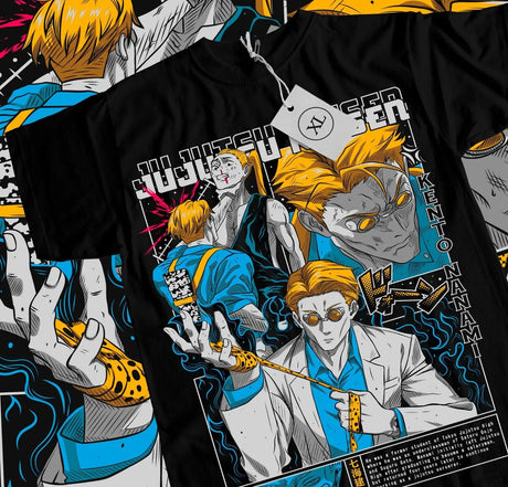 Here at Everythinganimee we have the best anime shirts in the world. 
Celebrate the precision and power of Kento Nanami with this stunning Jujutsu Kaisen shirt.