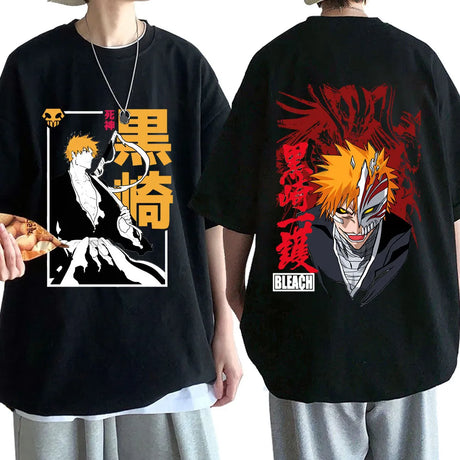 Immerse yourself in the world of Bleach with this sleek and trendy T-shirt. If you are looking for more Bleach Merch, We have it all!| Check out all our Anime Merch now.