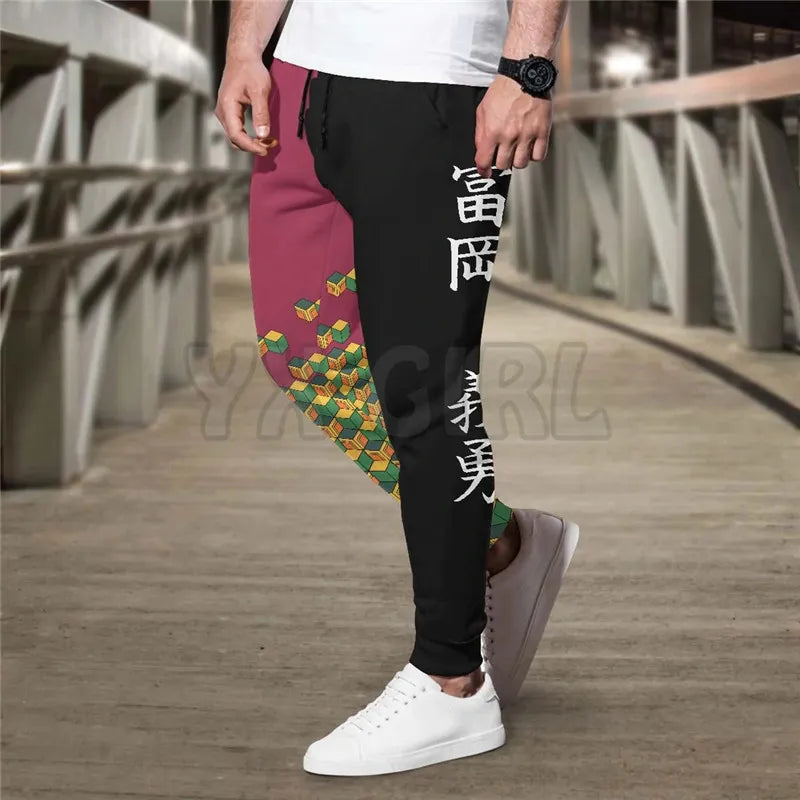 DemonStride - Sports Pants: Unleash the Slayer Within!