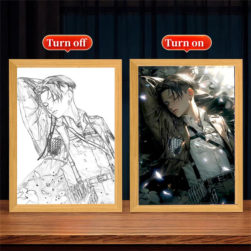 This lightbox captures the Attack on Titan. If you're looking for more Attack on Titan merch, we have it all! Check out our anime merch now—free shipping!