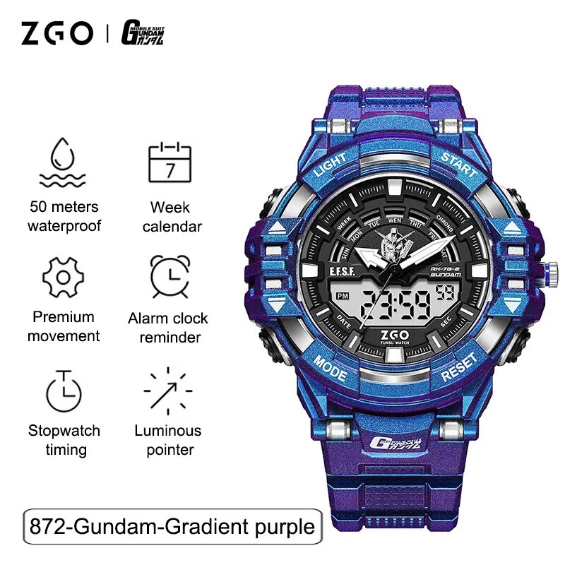 This watch captures the magic of Gundam. If you're looking for more Gundam merch, we have it all! Check out our anime merch now—free shipping!