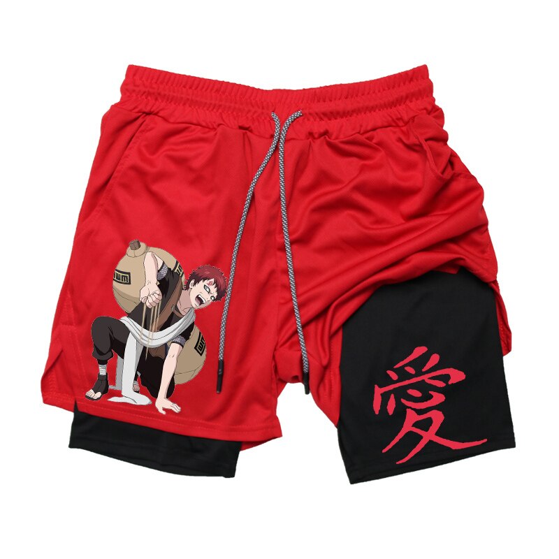 Naruto 2 in 1 Gym Workout Compression Shorts
