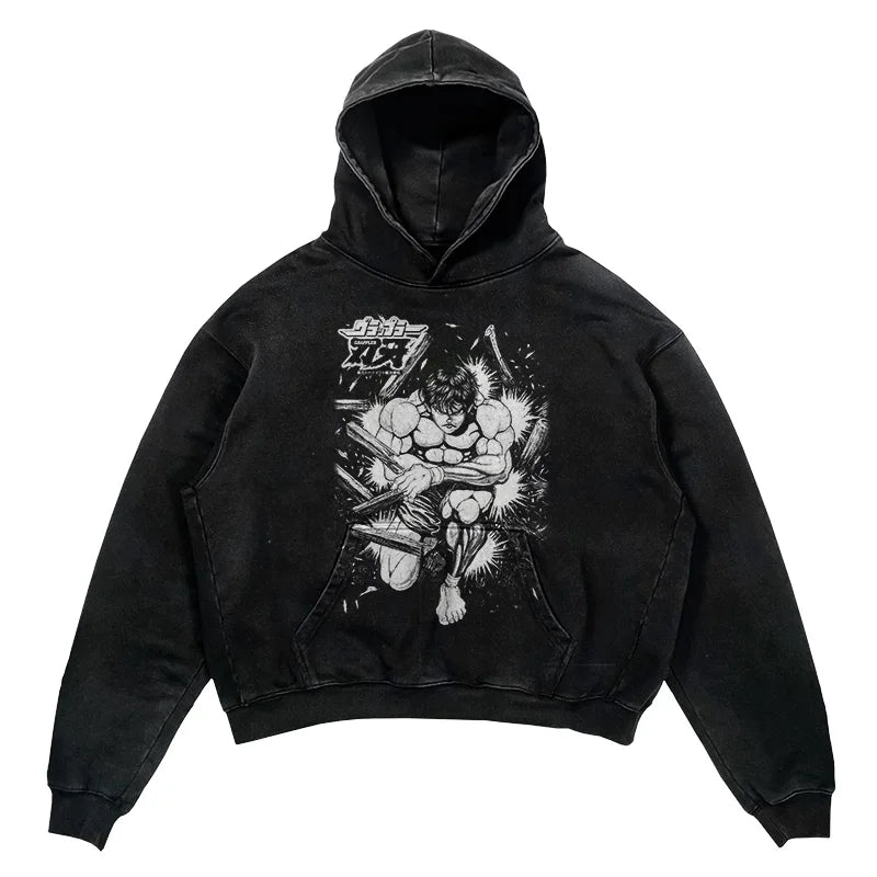 This Hoodie celebrates the beloved Baki Series, ideal for both Autumn & Winter. | If you are looking for more Baki Merch, We have it all! | Check out all our Anime Merch now!