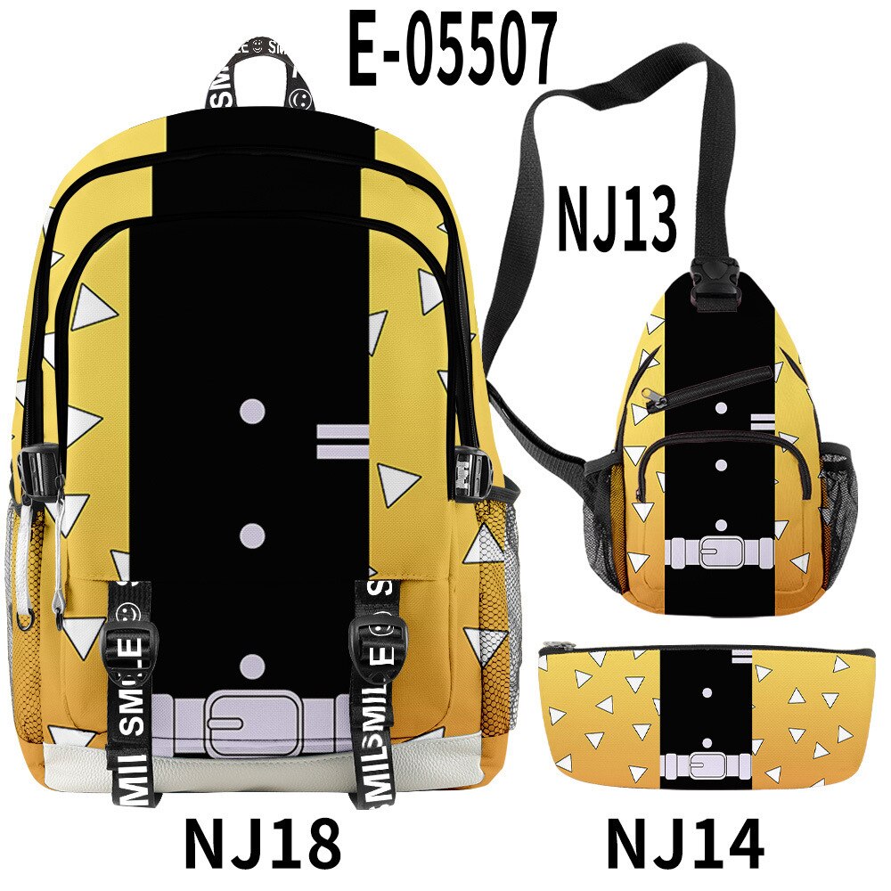 Demon Slayer Kimetsu No Yaiba 3pcs/Set Bags