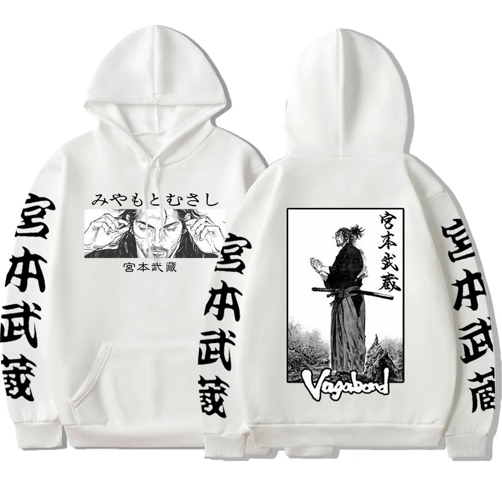 This hoodie captures the magic of Miyamoto Musashi. If you're looking for more Vagabond merch, we have it all! Check out our anime merch now—free shipping!