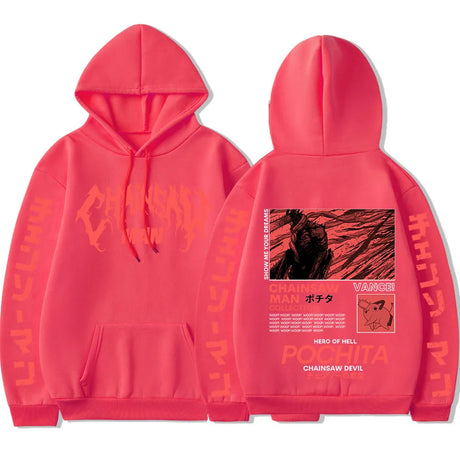 Stay warm in style and let the devil within you shine show off your new hoodie| If you are looking for more Chainsaw Man Merch, We have it all!| Check out all our Anime Merch now!