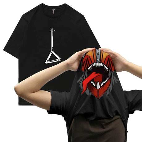 This shirt embodies the spirit of adventure in the world of Chainsaw Man . If you are looking for more Chainsaw Man Merch, We have it all!| Check out all our Anime Merch now!