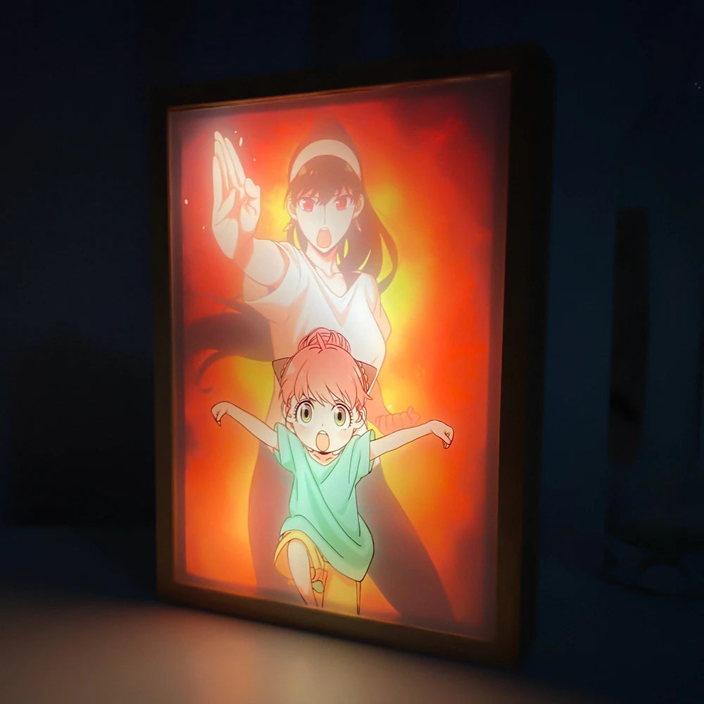 SPY X Family 3D LED Night Light Photo Frame