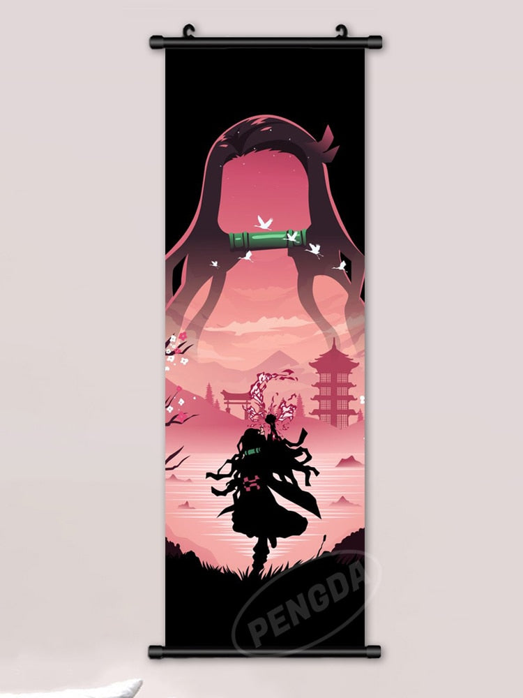 This canvas captures the magic of Demon Slayer. If you're looking for more Demon Slayer merch, we have it all! Check out our anime merch now—free shipping!