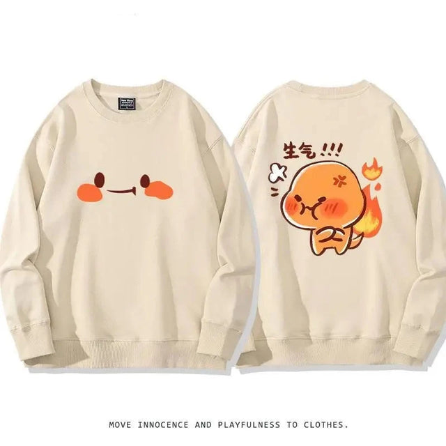 Upgrade your look with our new Poke-Comfort Khaki Crew Neck Sweatshirt Series | Here at Everythinganimee we have the worlds best anime merch | Free Global Shipping