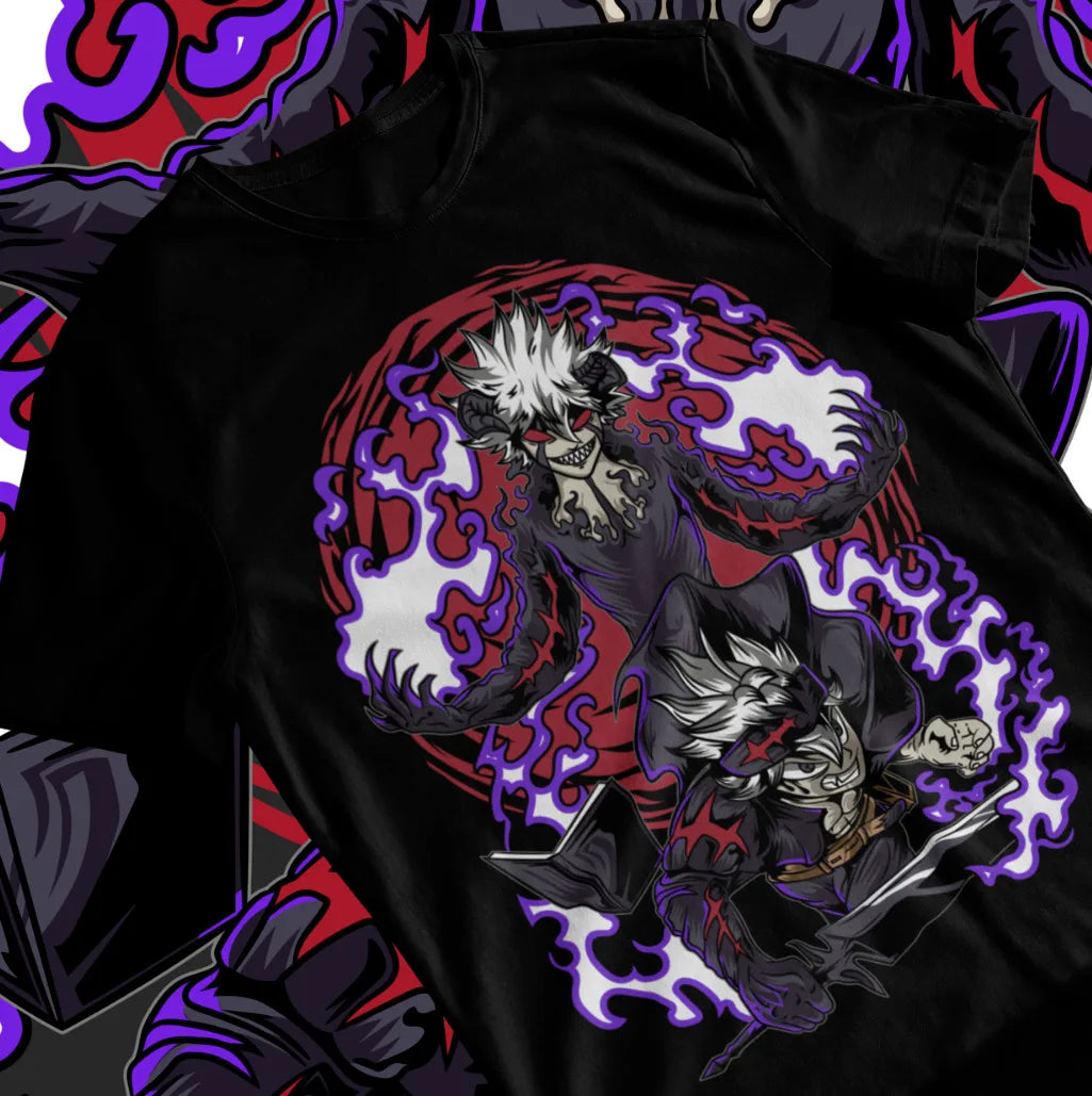 Here at Everythinganimee we have the best anime shirts in the world. 
Embrace the fierce rivalry and unmatched brotherhood of Asta and Yuno from Black Clover with this stunning tee.