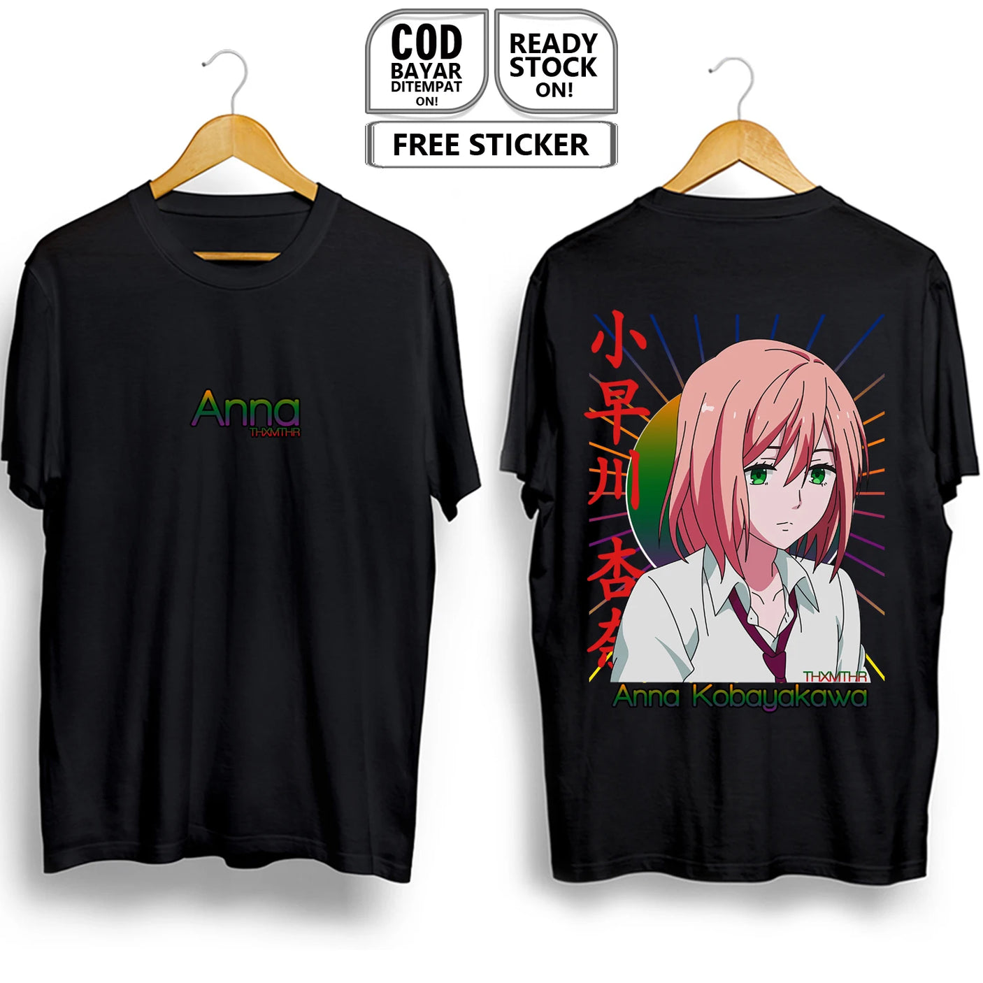 Here at Everythinganimee we have the best anime shirts in the world.
Step into the world of Anna Kobayakawa with this sleek and minimalist tee. Featuring her vibrant design on the back, this shirt captures her serene expression in stunning detail.