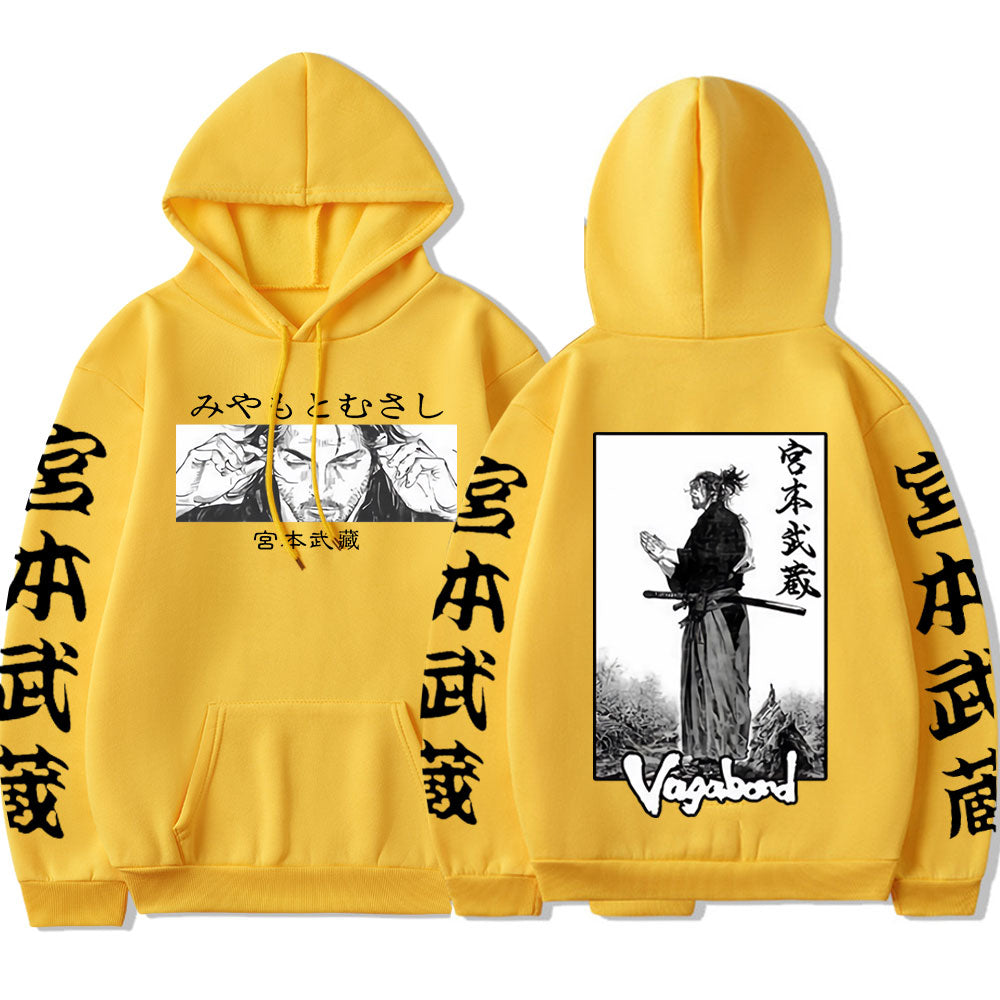 This hoodie captures the magic of Miyamoto Musashi. If you're looking for more Vagabond merch, we have it all! Check out our anime merch now—free shipping!