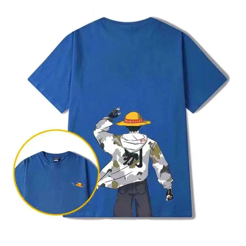 This tee captures the magic of Monkey D. Luffy. If you're looking for more One Piece merch, we have it all! Check out our anime merch now—free shipping!