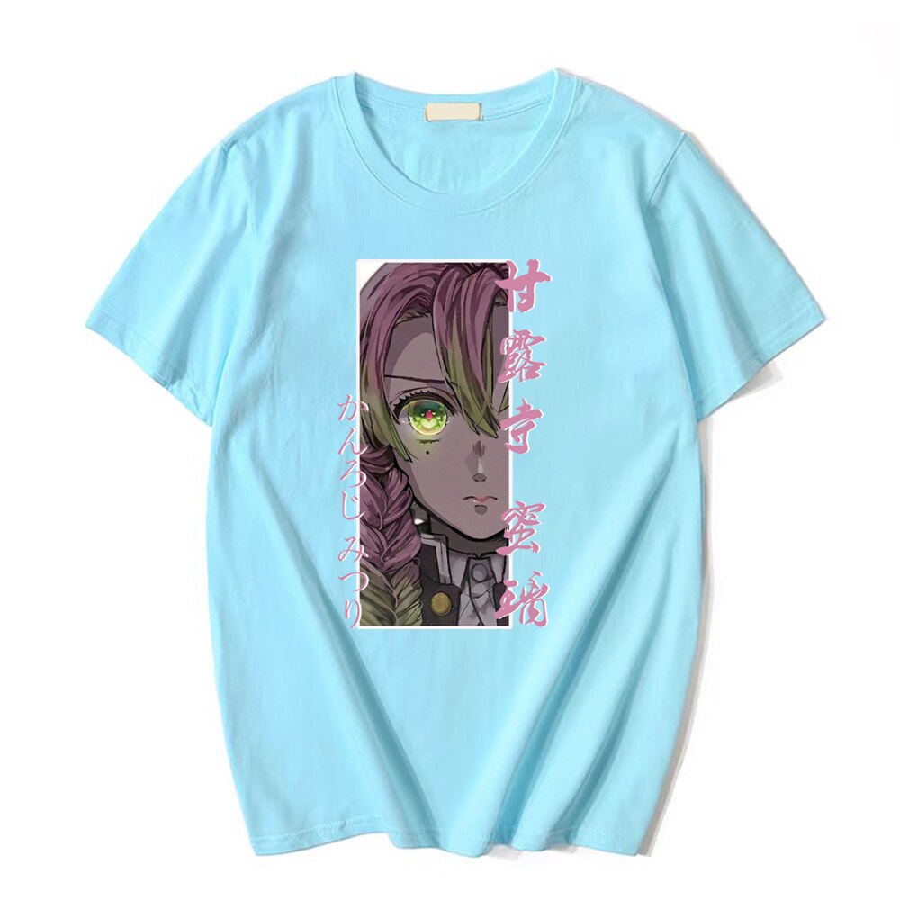 This tee captures the magic of Mitsuri Kanroji. If you're looking for more Demon Slayer merch, we have it all! Check out our anime merch now—free shipping!