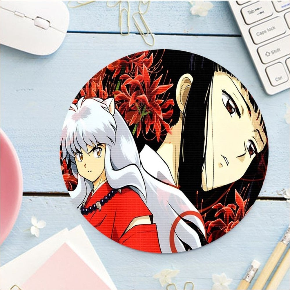 Inuyasha Round Mousepad Collection