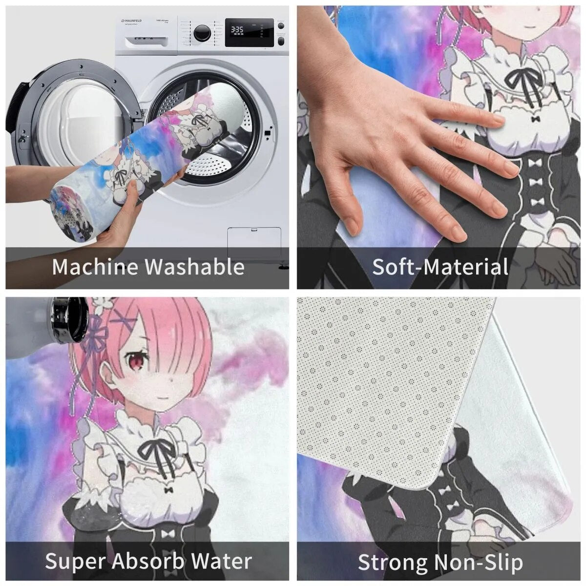 The mat showcases a vivid depiction of Rem & Ram set against a dreamy, captures their iconic styles.  If you are looking for more Re Zero Merch, We have it all! | Check out all our Anime Merch now!