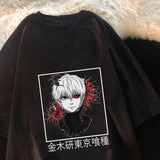 This shirt features the enigmatic anti-hero Ken Kaneki. | If you are looking for more Tokyo Ghoul Merch, We have it all! | Check out all our Anime Merch now! 