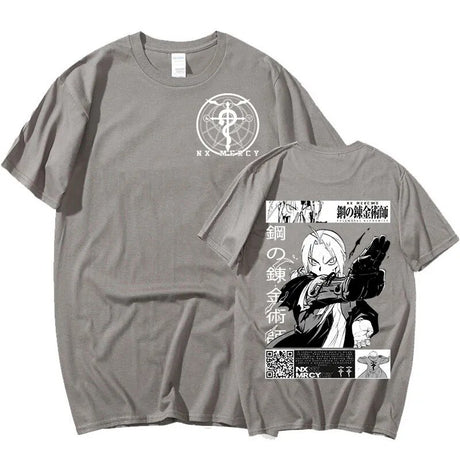This shirt embodies the spirit of adventure in the world of Fullmetal. If you are looking for more Fullmetal  Merch, We have it all!| Check out all our Anime Merch now!