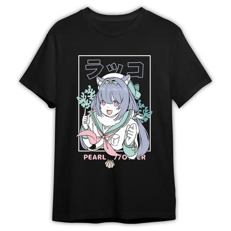 Here at Everythinganimee we have the best anime shirts in the world.
Dive into a world of fun with the Pearl Otter Adventure Tee! Featuring an adorable otter character in pastel hues, this shirt brings the excitement of undersea adventures to life.