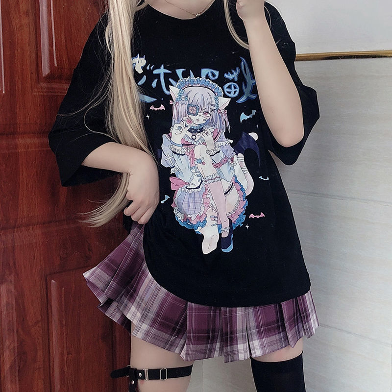 Cute Anime Girls Oversized Tees