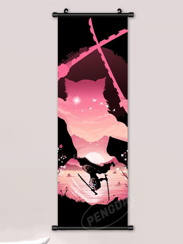 This canvas captures the magic of Demon Slayer. If you're looking for more Demon Slayer merch, we have it all! Check out our anime merch now—free shipping!