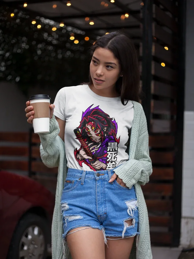 Here at Everythinganimee we only have the best shirts in the world! Unleash the dark and powerful presence of Kokushibo with this striking Demon Slayer T-Shirt.