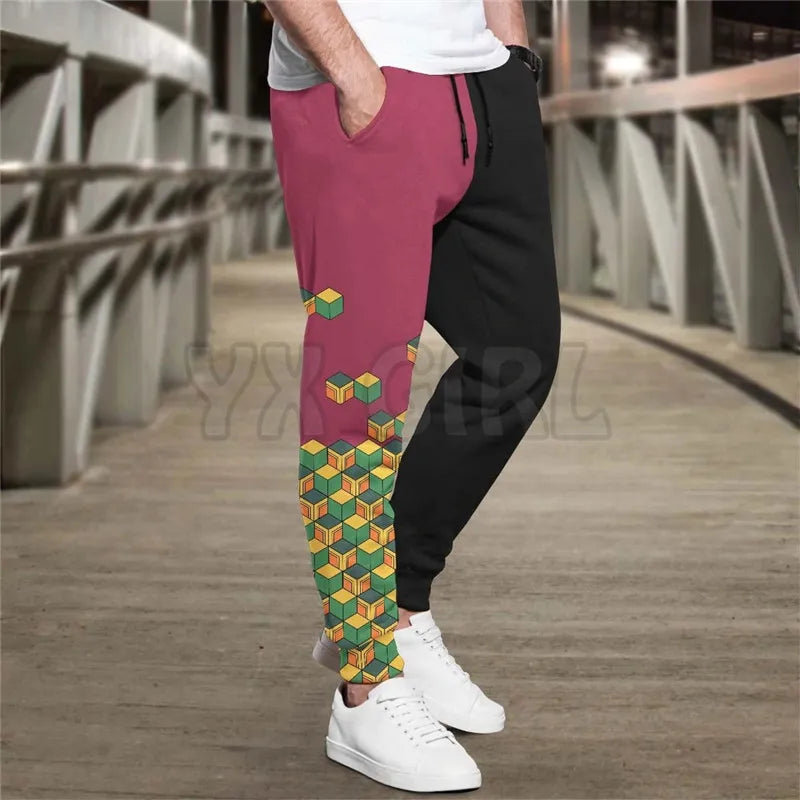 DemonStride - Sports Pants: Unleash the Slayer Within!