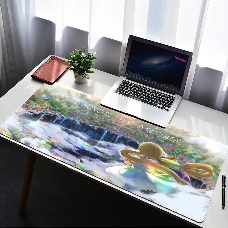 This mousepad captures the magic of Made in Abyss. If you're looking for more Made in Abyss merch, we have it all! Check out our anime merch now—free shipping!