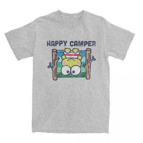 Perfect gift fro everyone is our Sanrio Keroppi "Happy Camper" Tee | Here at Everythinganimee we have the worlds best anime merch | Free Global Shipping