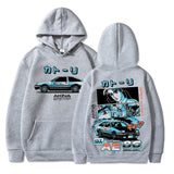 Get your drift on with our Initial D Hachiroku Takumi Hoodie |  | If you are looking for more Initial D Merch, We have it all! | Check out all our Anime Merch now!