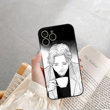 For iPhone 11 Pro Monster Manga Phone Case For IPhone 14 13 12 11 XS X 8 7 6 Plus Mini Pro Max SE 2022 Soft Black Phone Cover, everythinganimee