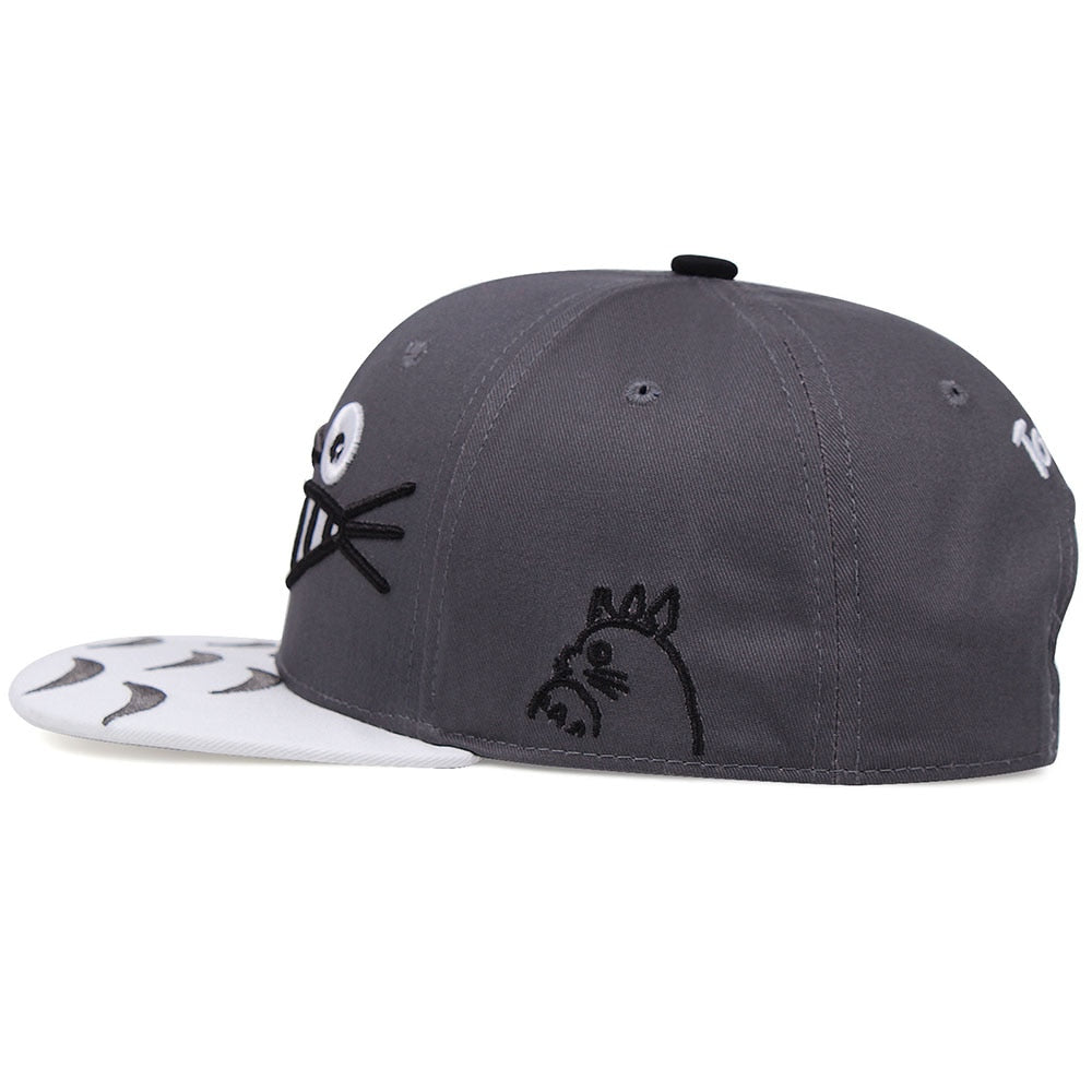 Totoro's Forest Whisper - Embroidered Snapback Odyssey