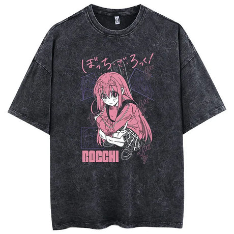 Here at Everythinganimee we only have the best shirts in the world! Rock your style with the Bocchi the Rock! Tee Collection, featuring 16 unique designs inspired by the iconic anime series. Each tee captures the distinct personality and vibe of the characters, with bold colors and standout graphics that bring the energy of Bocchi the Rock! to life.